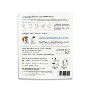 FAZUP Anti-Radiation Sticker Patch SILVER (Single Pack)